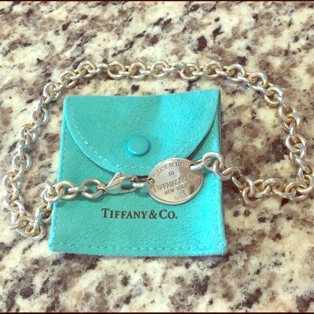 Tiffany & Co. Sterling Silver Oval Chain Necklace